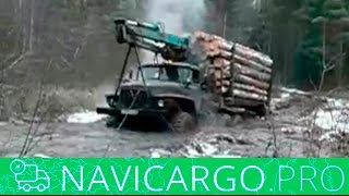 Перевозки на лесовозе по бездорожью