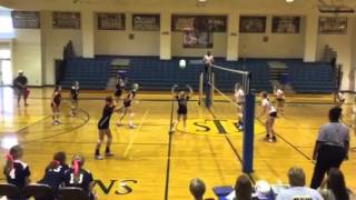 Longest volleyball rally MA vs St. James JV CCC Sept. 2014
