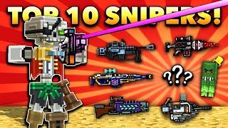 TOP 10 SNIPER WEAPONS! | Pixel Gun 3D [New Update 2019]