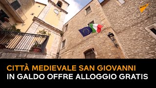 Città medievale San Giovanni in Galdo offre alloggio gratis per promuovere turismo