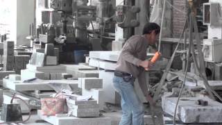 Гранитный цех в Китае - Granite shop in China
