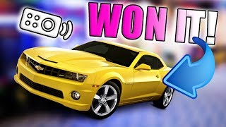 I WON A CAMARO FROM THE ARCADE!