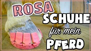 Rosa Schuhe für mein Pferd ✮ wie ich das selbst gemacht habe ♥ Megasus Horserunners