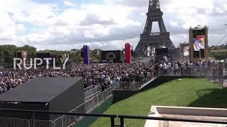 France: Thousands gather at Eiffel Tower for Olympic Games handover ceremony