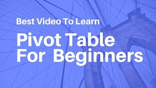 Pivot Table In Excel For Beginners || Hindi