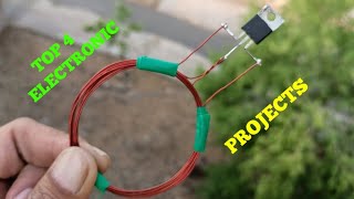 TOP 4 ELECTRONIC PROJECTS WITH TRANSISTOR BD139, BD140, TIP41C, C945 & MOSFET IRF Z44N