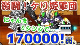 《にゃんこ大戦争》ようやく新記録・・・襲来！ケリ姫軍団でにゃんま&シンジが大活や・・・そこそこ活躍！