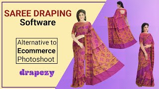Digital saree draping software - alternative for eCommerce saree photoshoot