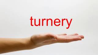 How to Pronounce turnery - American English