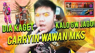 WAWAN MKS DI CARRYIN DYLAND PROS!! DUO MAUT! - Free Fire Indonesia #63