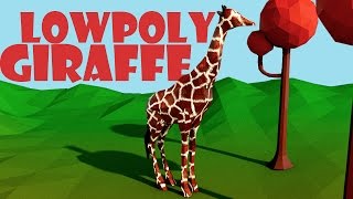 T4: Low Poly Giraffe - Cinema 4D