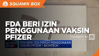 FDA Beri Izin Penuh Penggunaan Vaksin Pfizer - Biontech