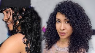 Natural Hair Journey  from Straight to Curly. How to get curly hair.
