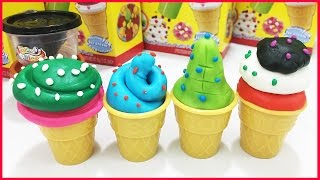 Playdoh làm kem ly, kem que, km ốc quế cùng búp bê Sparkle girl (Chim Xinh)