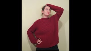 Свитер ОВЕРСАЙЗ спицами / Видеоинструкция