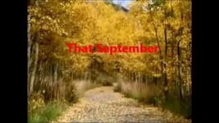 September in the rain