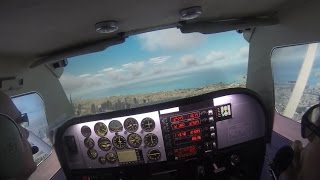 #01 Immersive Cessna 172 Home cockpit FSX; Dubai local flight (French)
