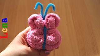 Gästetuch Schmetterling falten ? DIY Towel Butterfly DIY ? бабочка из полотенца