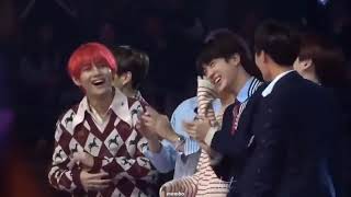181201 Bts reaction to Jennie's rap part @MMA 2018