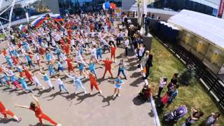 Танцевальный флэшмоб ко дню России  Детский лагерь  Самоцветы   Магнитогорск