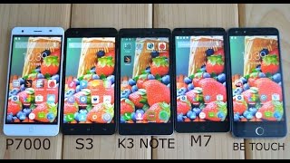 Сравнение: Elephone P7000 vs Mlais M7 vs Ulefone Be Touch vs Jiayu S3 vs Lenovo K3 Note