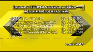 Empresas de Cetrapam falsifican documentos para cobrar subsidio