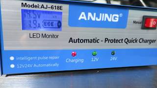 ANJING Automatic-Protect Quick Battery Charger 12v to 24v (Highly Recommended)