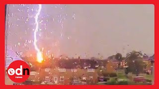 Lightning Strikes House in Wales as Violent Thunderstorms Swipe Across the UK