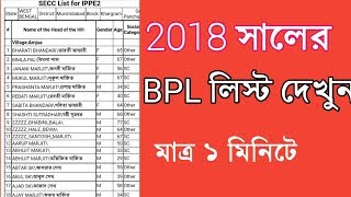 BPL LIST 2018: বি.পি.এল. লিস্ট 2018