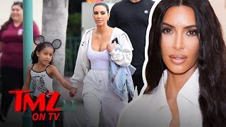 Kim Kardashian And North West Storm Disneyland! | TMZ TV