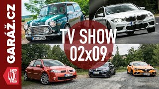 GARÁŽ.cz 02x09 - BMW M5, Renault Megane RS (2004, 2009, 2018) a Mini Cooper MkVII