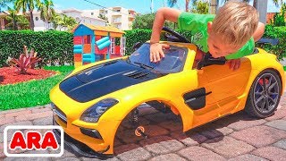 فلاد ونيكيتا لعب السيارات   مجموعة من السيارات لعبة فيديو للأطفال!