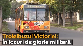 "Troleibuzul Victoriei": În locuri de glorie militară a Chișinăului