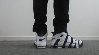 *on feet* Nike Air Max More Uptempo ''Olympic'' 1996 FlammableSneakers