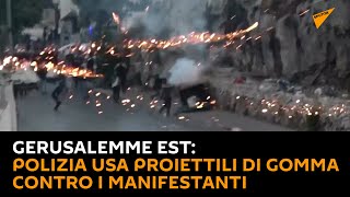 Gerusalemme est: polizia usa proiettili di gomma contro i manifestanti