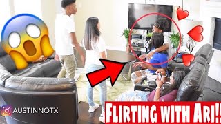 FLIRTING WITH ARI PRANK ON AIRI AND TRAY