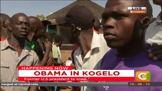 Youth in Kisumu  following live event of Obama in Kogelo