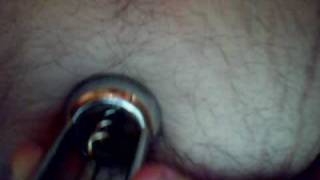 Navel Torture with a screw