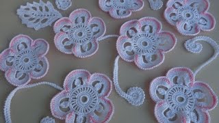 Как связать цветок.Урок вязания крючком.