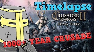HOLY FURY TIMELAPSE - 1000+ Years Of Crusades [Crusader Kings 2 / CK2]