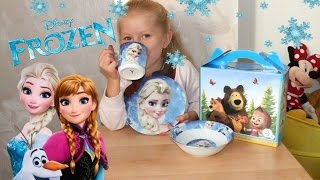 ☆彡Холодное сердце Эльза подарочный набор посуды/Frozen Elsa gift set tableware