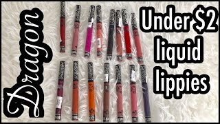 UNDER $2 KAT VON D DUPES- MATTE LIQUID LIPSTICKS REVIEW & LIP SWATCHES