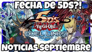 Fecha MUNDO DE 5Ds, Noticias de Septiembre | Yu-Gi-Oh! Duel Links