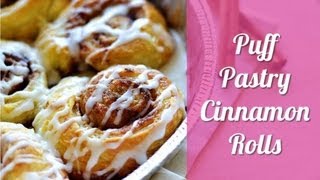 Puff Pastry Cinnamon Rolls
