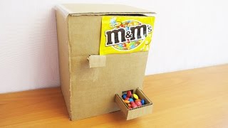 How to make cardboard an AUTOMATIC FOR M & M’s // Как сделать АВТОМАТ для M&M’s
