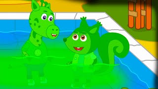 Familia de ardillas Nueva Temporada - Jirafa divertida - Capitulos completos nuevos para niños #153