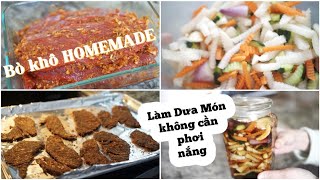 Làm Bò Khô & Dưa Món Không Cần Phơi Nắng Ăn Tết ♥ | mattalehang