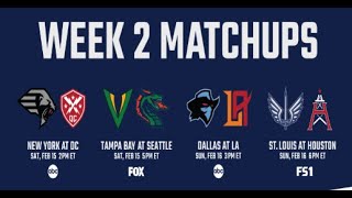 XFL 2020 Week 2