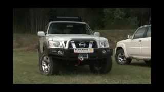 Nissan Patrol GR Y61 2005 test drive offroad in Russia