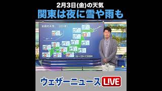 【夜の1分天気】2023年2月3日(金) #shorts